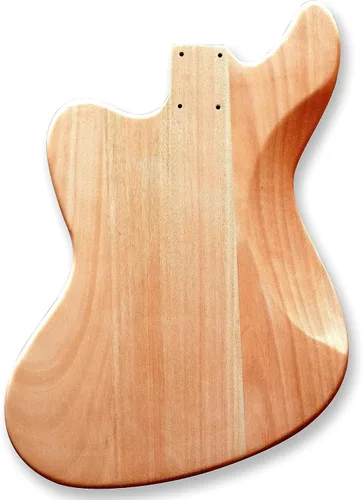 Vista 3 de DIY SJA estilo guitarra eléctrica kits caoba cuerpo caoba cuello usted construye la guitarra