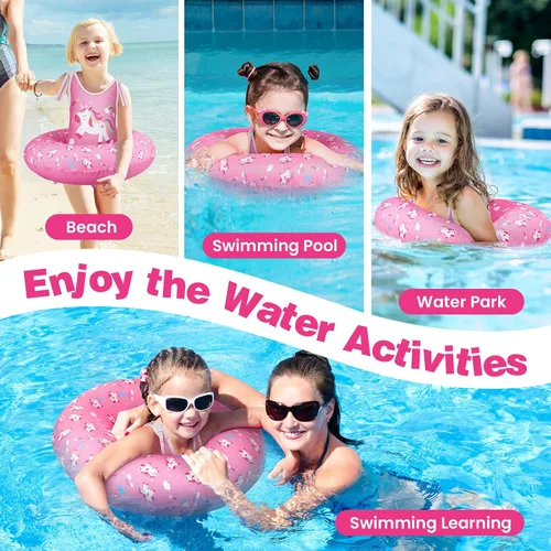 Vista 6 de Chaleco de natación para niños pequeños, chaqueta flotante para niños y niñas de 3 a 6 años (29 a 55 libras), chalecos de entrenamiento de natación