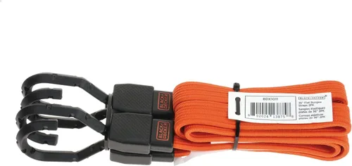 Vista 11 de Black+Decker BDX1018 - Juego de 6 correas de trinquete de 10 pies y correa elástica de 36 pulgadas, carga de trabajo segura de 300 libras