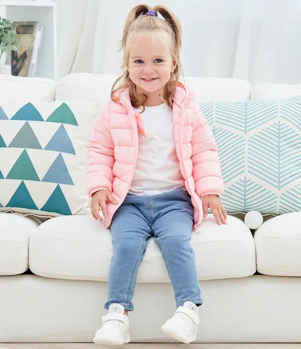 Vista 3 de BFUSTYLE Winter Coats for Baby Girls Boys Kids Light Puffer Jacket With Hood