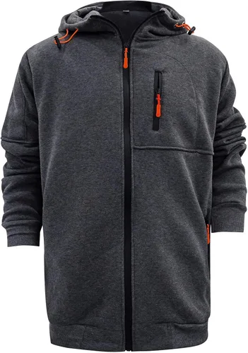 Vista 2 de EELHOE Hoodie Graphic for Men Cotton Novelty Long Sleeve Tops with Hood Athletic Breathable Regular Fit Pullover