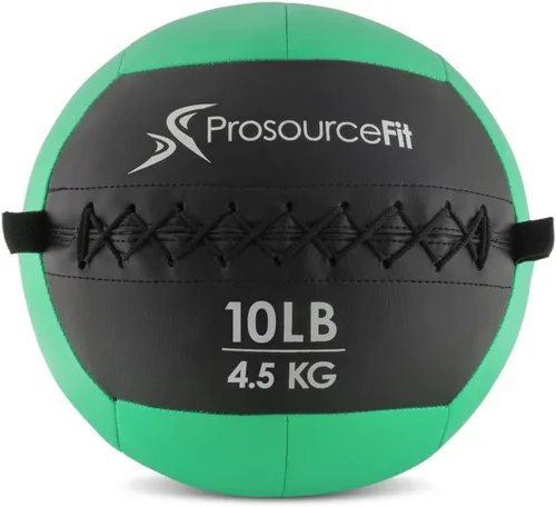 Vista 11 de ProsourceFit Bolas medicinales blandas, bolas de pared y ejercicios dinámicos de cuerpo completo, pesos codificados por colores: 6, 10, 14, 20 Lb.