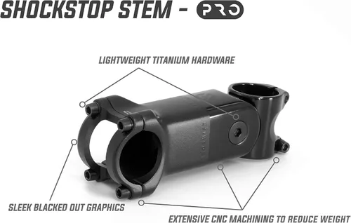 Vista 2 de REDSHIFT ShockStop PRO - Vástago de suspensión para bicicletas, vástago de manillar de bicicleta que absorbe los golpes para carretera, grava