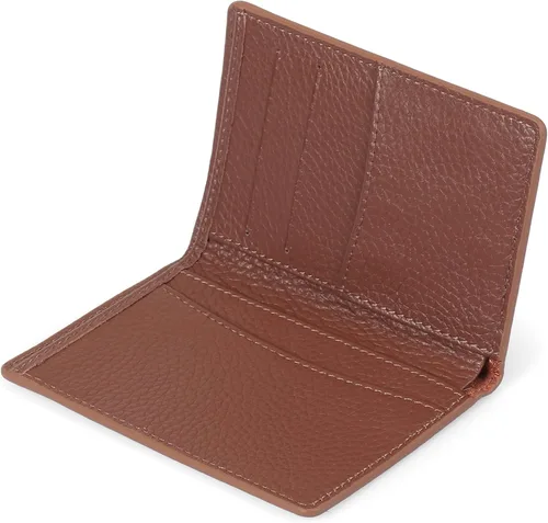Vista 3 de Otto Angelino Cartera de piel plegable - Estilo pasaporte - identificación, tarjetas bancarias y efectivo, bloqueo RFID - Unisex