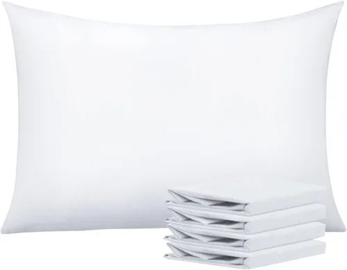 Vista 132 de NTBAY Juego de fundas de almohada estándar, paquete de 2 fundas de almohada de microfibra cepillada de 20 x 26 pulgadas, suaves, sin arrugas Aqua