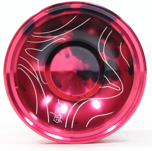 Vista 2 de J2 YoYo - YoYo ancho de mono-metal con aspecto bi-metálico (rosa)