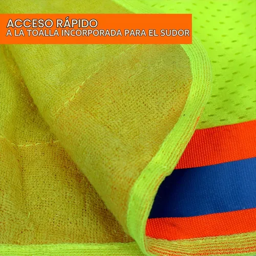 Vista 4 de Best Ever PRO-MADE X1 - Parasol para casco duro. Escudo de cuello premium con cierres de ajuste seguro y toalla de sudor integrada. Se adapta a