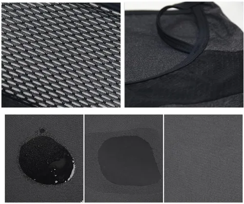 Vista 4 de Máscara de ciclismo con bucles para las orejas, polaina para cuello, pasamontañas, cubierta para exteriores, transpirable, seda de hielo, cubierta