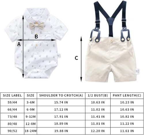 Vista 7 de Conjunto de traje de caballero para bebé niño