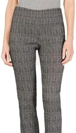 Vista 2 de JM Collection Pantalones Jaquard para mujer color negro talla Petite L Negro L