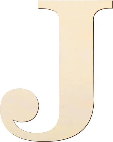 Vista 13 de Letras de madera de 12 pulgadas y letras de madera en blanco de 1/5 pulgadas de grosor sin terminar para pintura, manualidades y decoración de pared