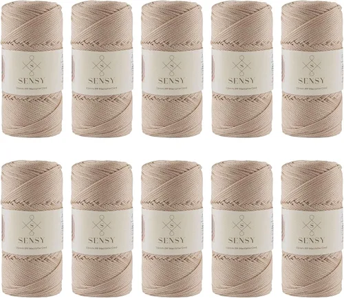 Vista 97 de Sensy Premium Cuerda de Poliéster 1.5mm (0.059 pulgadas) 164 Yardas Cuerda de Polipropileno 100% Cuerda de Macramé 1.5mm Cuerda para Bolsa
