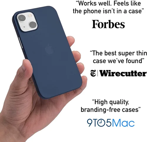 Vista 5 de totallee Funda delgada para iPhone 13 mini, la cubierta más delgada y minimalista para Apple iPhone 13 Mini (2021) (azul marino)