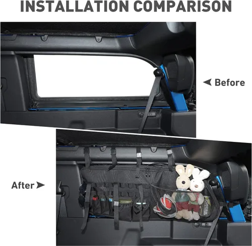 Vista 2 de Bolsas de almacenamiento para maletero trasero de 2 puertas para Ford Bronco 2021 2022+ 2 puertas (1 unidad, parte derecha)