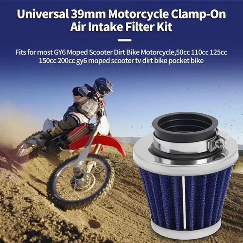 Vista 7 de AHL Filtro de aire de 1.49 pulgadas compatible con GY6, ciclomotor, motocicleta de 50 cc, 110 cc, 125 cc, 150 cc, 200 cc, para niños, ATV GO-KART