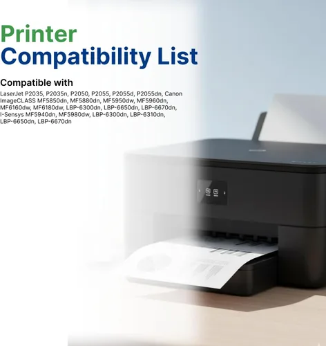 Vista 2 de The Cartridge People Nuevo compatible 05A, CE505A MICR Toner 2,300 páginas para impresión de cheques, LJ P2035, LJ P2035N, LJ P2055DN, LJ P2055X