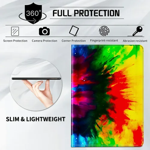 Vista 6 de Funda para iPad Mini 6 de 8.3 pulgadas, versión 2021 para iPad Mini 6ª generación, ligera, protectora de piel sintética, cubierta inteligente
