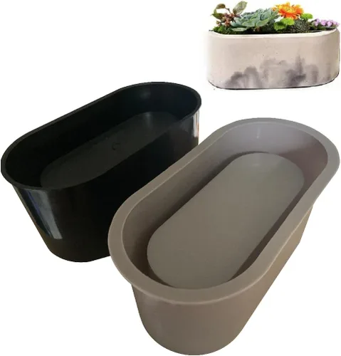 Vista 9 de Molde de silicona para plantador de cara de cabeza, multicara, molde de maceta de 8 pulgadas Interior/exterior, con forma de múltiples caras