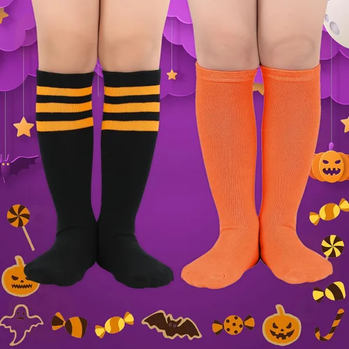Vista 59 de Century Star Calcetines de fútbol de algodón para niños y jóvenes, calcetines de tubo suave, hasta la rodilla, calcetines deportivos largos