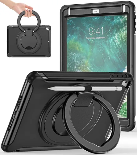 Vista 15 de BATYUE Funda para iPad de 6ª generación de 9.7 pulgadas 2018, iPad 5ª generación 2017, iPad Air 2/iPad Pro de 9.7 pulgadas, funda protectora a