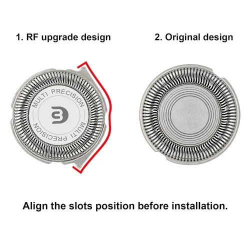Vista 7 de Cuchillas de repuesto SH30 compatibles con Philips Norelco Series 3000, 2000, 1000 y S1560, paquete de 3 piezas