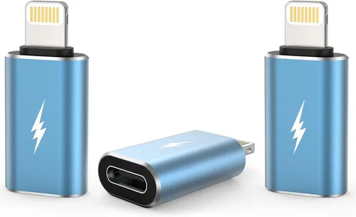 Vista 13 de TechMatte - Juego de 2 adaptadores USB C hembra a Lightning macho, 2.2A de carga y transferencia de datos, compatible con iPhone 14, 13, 12, 11, XS