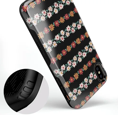 Vista 152 de Casely Funda para iPhone Xs Max Funda con estampado de festival (solo buenas vibraciones)