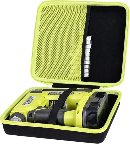 Vista 3 de khanka Estuche rígido para batería y cargador Ryobi 12v/18v/40v+unidad de compresión Ryobi 18 voltios ONE