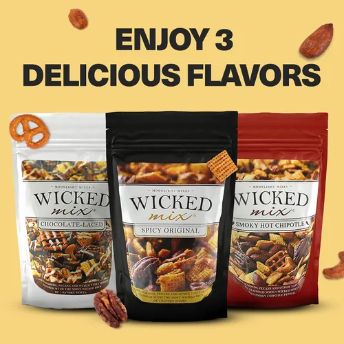 Vista 7 de Wicked Mix Mezcla de Aperitivos con Frutos Secos Mixtos - Aperitivos Dulces y Salados Mezcla Trail Mix Paquetes de Aperitivos con Almendras