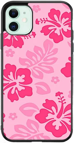 Vista 7 de Funda protectora de lazo rosa compatible con iPhone 11, diseño de pajarita personalizada con material de TPU suave para mujeres y niñas (cordón)