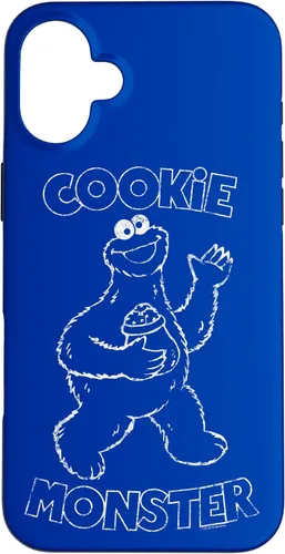 Vista 22 de Funda simple para iPhone 16 Sesame Street Cookie Monster