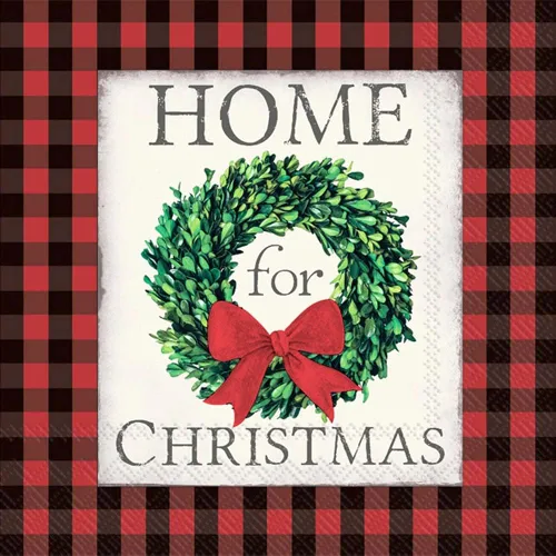 Vista 5 de IHR Ideal Home Range Servilletas de papel navideñas de 3 capas, 20 unidades, 6.5 x 6.5 pulgadas, entrega de Navidad Christmas Delivery