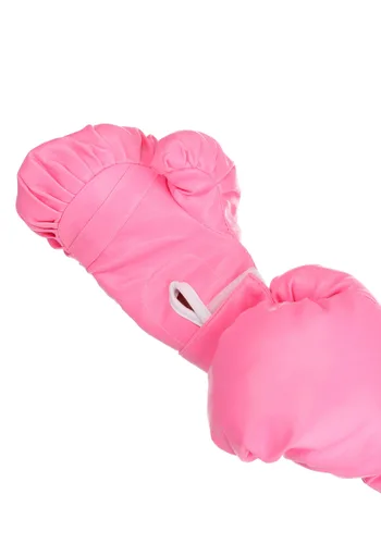 Vista 4 de Guantes de Disfraz de Boxeo Rosas para Niños Multicolor