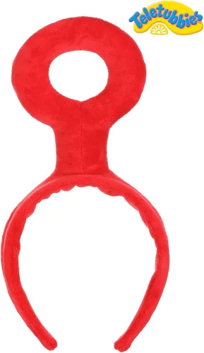 Vista 2 de Accesorio de disfraz de diadema para adultos, diadema de Teletubbies de felpa con parte superior triangular