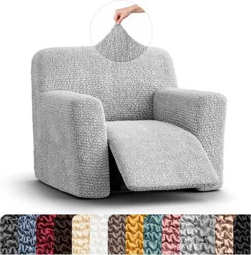 Vista 32 de PAULATO BY GA.I.CO. Funda para sillón reclinable, funda de ajuste suave, protector elástico de muebles reclinables de 1 pieza, tela hipoalergénica