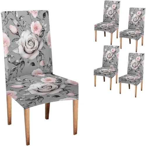 Vista 45 de CAPSCEOLL Fundas para sillas Parsons de elastano, súper ajuste, extraíbles y lavables, para sillas de cocina, fundas protectoras para comedor