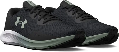 Vista 5 de Under Armour Charged Pursuit 3 - Tenis de correr para mujer, Negro