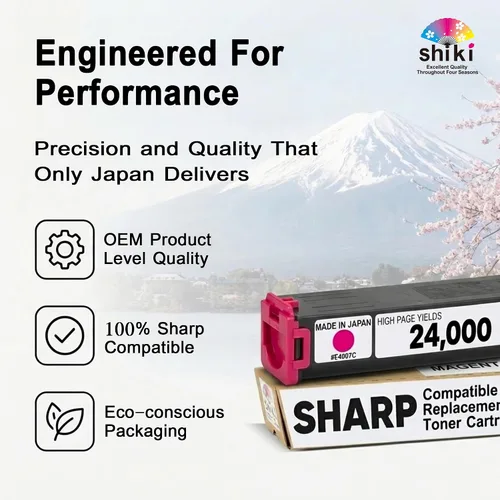 Vista 2 de SHIKI Cartucho de tóner compatible con Sharp MX-2630 2651 3050 3051 3070 3071 3550 3551 3570 3571 4050 4051 4070 4071 5050 5051 5070 5050 71 23.6 in