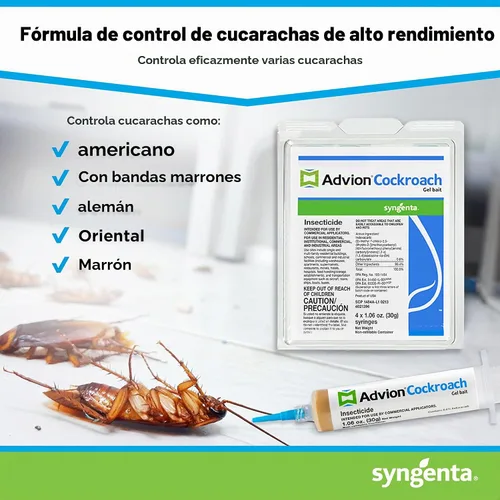 Vista 3 de Advion - Cebo de gel para cucarachas, 4 tubos x 1.06 oz, 4 émbolos y 4 puntas, control de plagas de insectos de cucarachas alemanas, uso