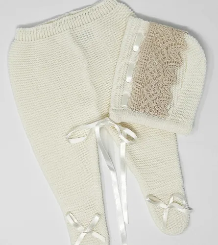 Vista 5 de Escalett Layette Newborn Baby Knitted Clothes Set Coming Home Infant Knit Outfit for Boys and Girls