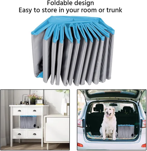 Vista 6 de YAHEETECH Plástico Plegable Duro, Gran bañera para perros, piscina colapsable, para Perros, Bañera para Mascotas, Perros, Gatos
