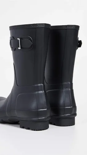Vista 6 de Hunter Botas de lluvia cortas originales para hombre Negro