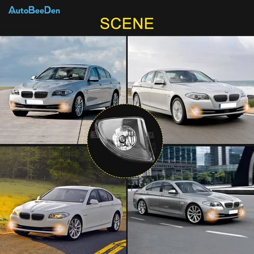 Vista 7 de Faros antiniebla compatibles con BMW 528i 535i 550i xDrive Sedan, ActiveHybrid 5 Sedan, F10 F11 5 Series, 2011 2012 2013, 1 par de lámparas