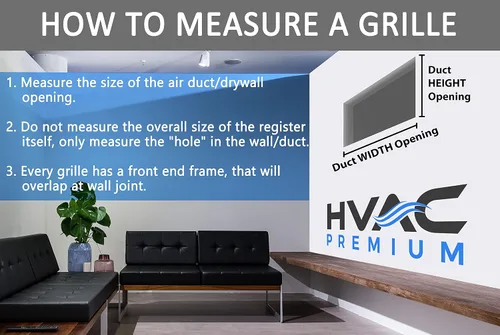 Vista 2 de HVAC Premium Rejilla de Suministro de Aire de 1 Vía de 10'' X 6'' - Tapa de Ventilación y Difusor - Cara Plana Estampada - Blanco