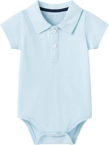Vista 159 de pureborn Mameluco de algodón súper suave para bebés niños y niñas de 0 a 24 meses