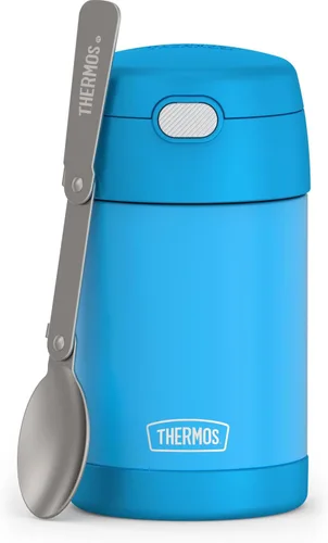 Vista 14 de THERMOS FUNTAINER - Tarro de comida con cuchara, 16 onzas, azul mezclilla Azul denim
