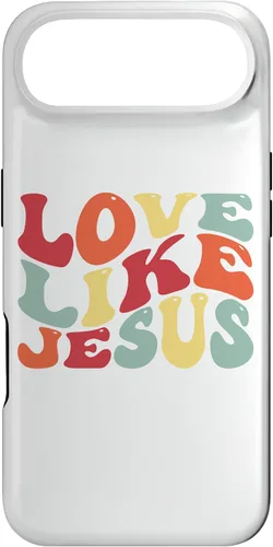 Vista 26 de Funda bíblica cristiana para iPhone 12 Pro Max Love Like Jesus