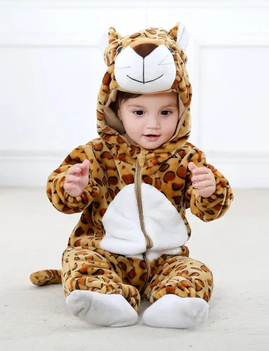 Vista 4 de BJWEO - Lindo disfraz para bebé, niñas y niños pequeños y recién nacidos, disfraz de Navidad, Halloween, enterizo de invierno, piyamas de cosplay