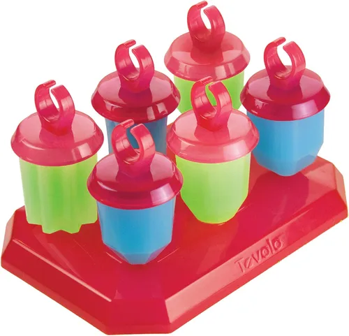 Vista 9 de Tovolo Moldes clásicos para congelador para paletas congeladas, paquete de 5 unidades para niños y niños, moldes reutilizables para paletas