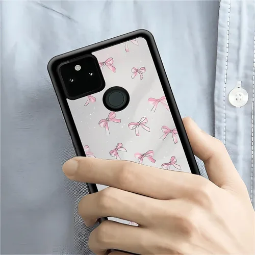 Vista 141 de Compatible con Google Pixel 4A 5G Mobile Case Creative Acrylic Panel trasero Silicona Protección Grip especialmente diseñado para Google Pixel 4A 5G